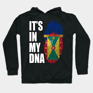 Grenadian And Nauruan Mix DNA Flag Heritage Hoodie